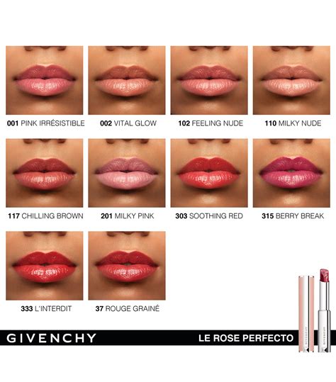 givenchy le rose perfecto 301|givenchy black pink lip gloss.